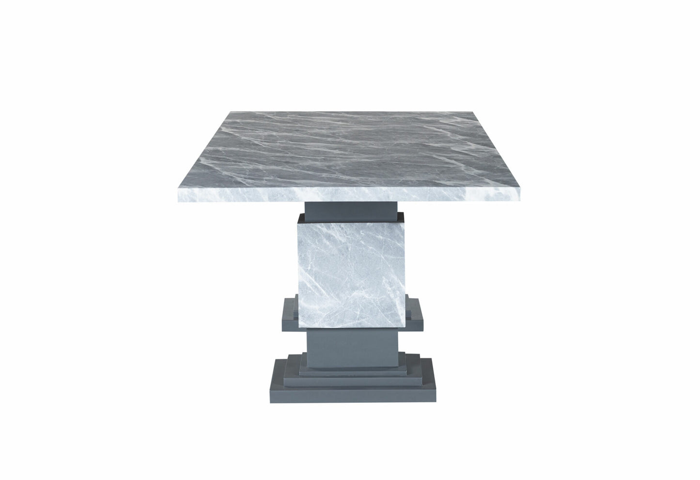 GRAY MARBLE DINING SET