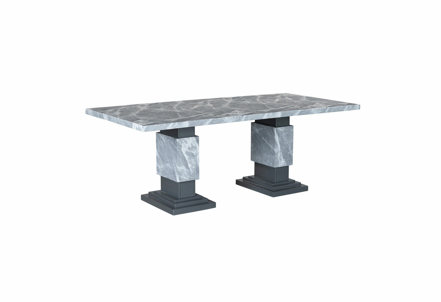 GRAY MARBLE DINING SET