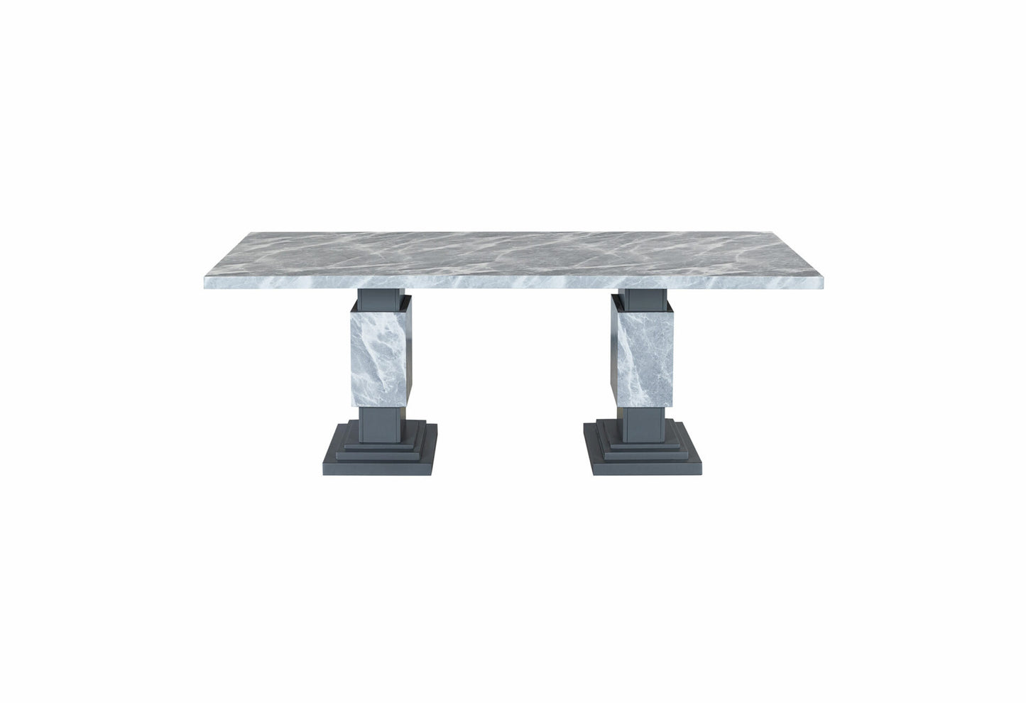 GRAY MARBLE DINING SET