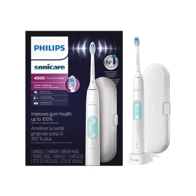 Philips Sonicare ProtectiveClean 4500 Rechargeable Electric Toothbrush, White, HX6827/11