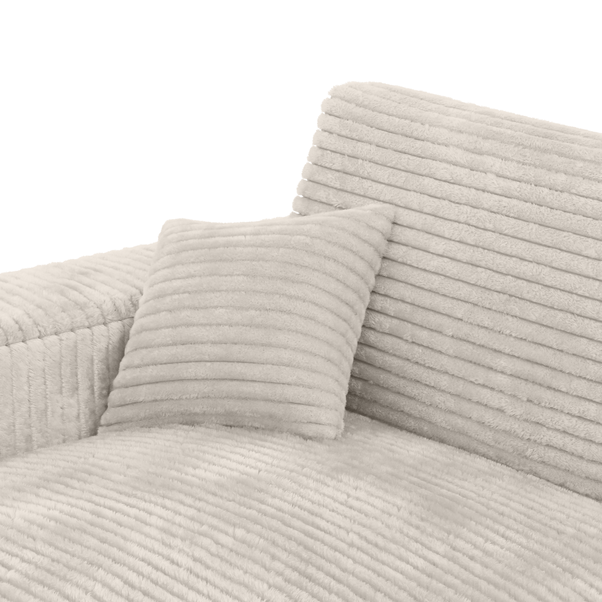 Luxe Corduroy Lounge Sectional Sofa