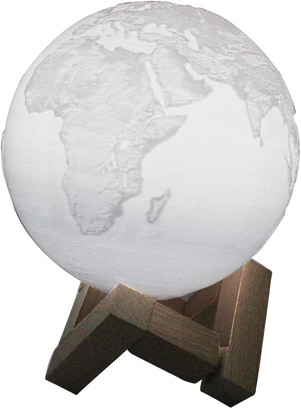 LED 3D EARTH LIGHT WITH WOOD STAND
