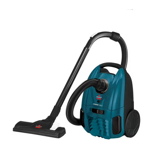 Bissell Powerforce Bagged Canister Vacuum Ocean Teal
