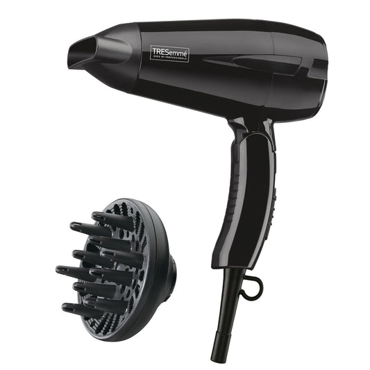 TRESemm - Compact Hair Dryer with Folding Handle  1875 Watt Motor  Black