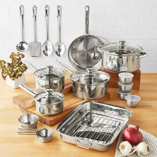 24PC SS COOKWARE SET