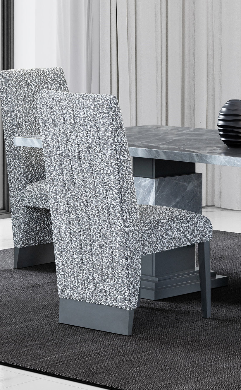 GRAY MARBLE DINING SET